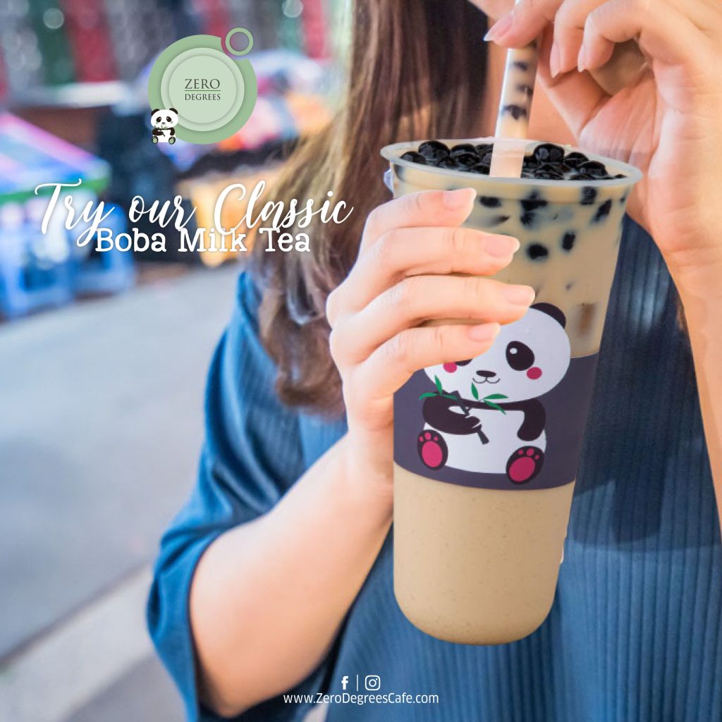 Try our classic boba milk tea